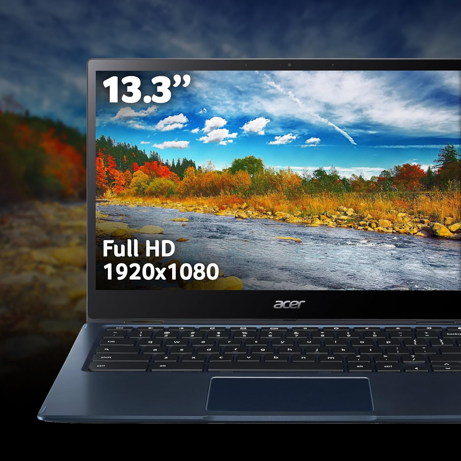 Buy Acer,Acer Chromebook Spin 513 CP513-1H – 13.3" Full HD Touchscreen 2-in-1 Laptop, Qualcomm SC7180, 8GB RAM, 64GB eMMC, Chrome OS – Blue - Gadcet UK | UK | London | Scotland | Wales| Near Me | Cheap | Pay In 3 | Laptops